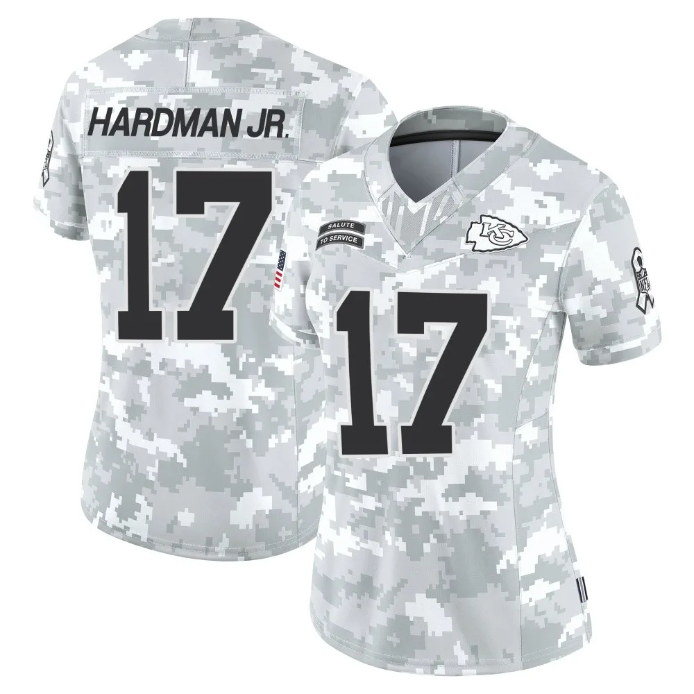 Women's Kansas City Chiefs Mecole Hardman Nike 2024 Salute to Service Limited Arctic Camo Jersey Women's Kansas City Chiefs Mecole Hardman Nike 2024 Salute to Service Limited Arctic Camo Jersey