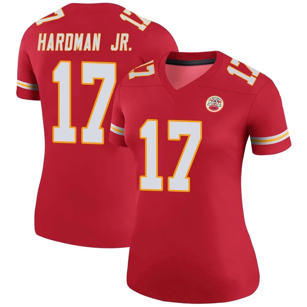 Women's Kansas City Chiefs Mecole Hardman Nike Color Rush Legend Red Jersey Women's Kansas City Chiefs Mecole Hardman Nike Color Rush Legend Red Jersey