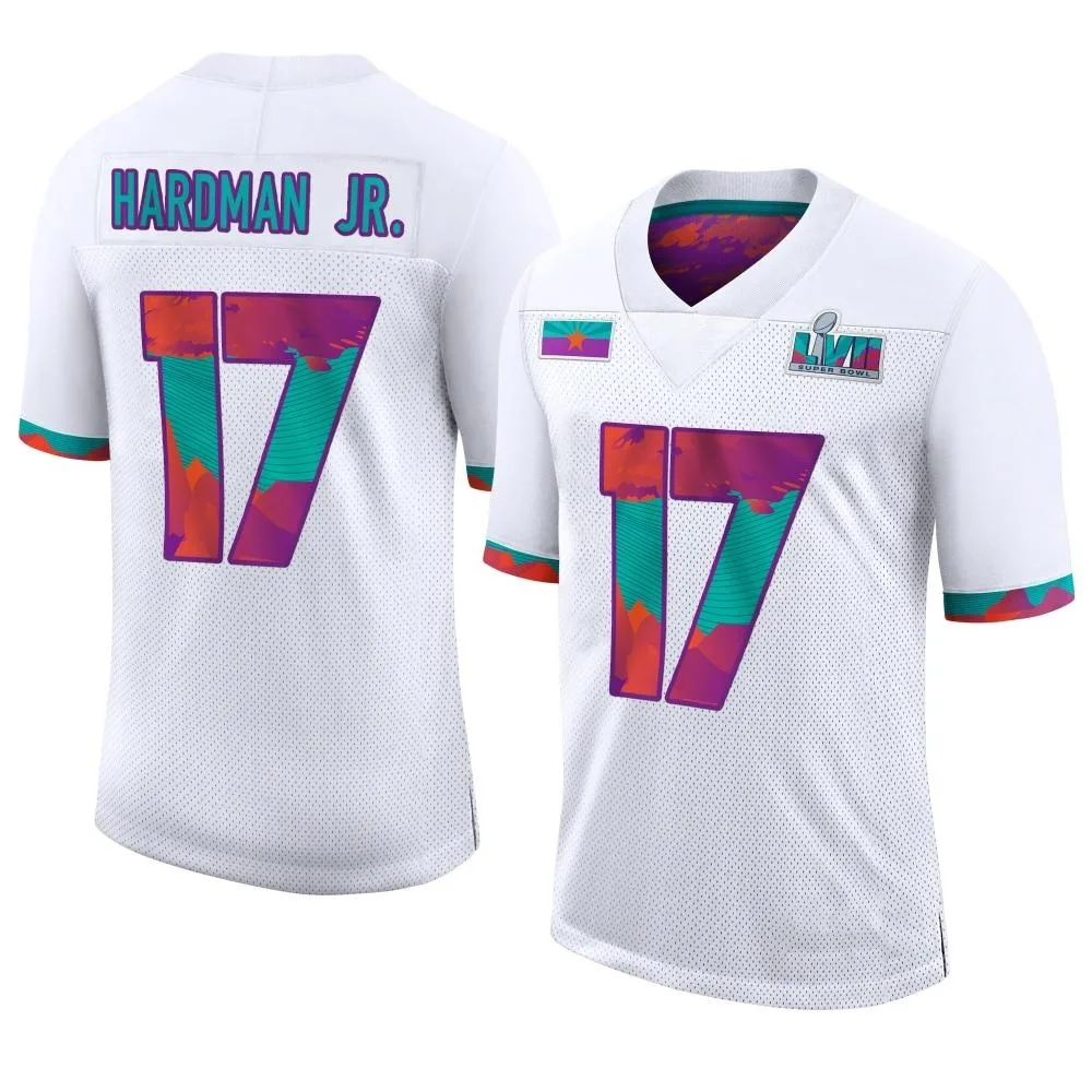Youth Kansas City Chiefs Mecole Hardman Nike Super Bowl LVII Limited White Jersey Youth Kansas City Chiefs Mecole Hardman Nike Super Bowl LVII Limited White Jersey