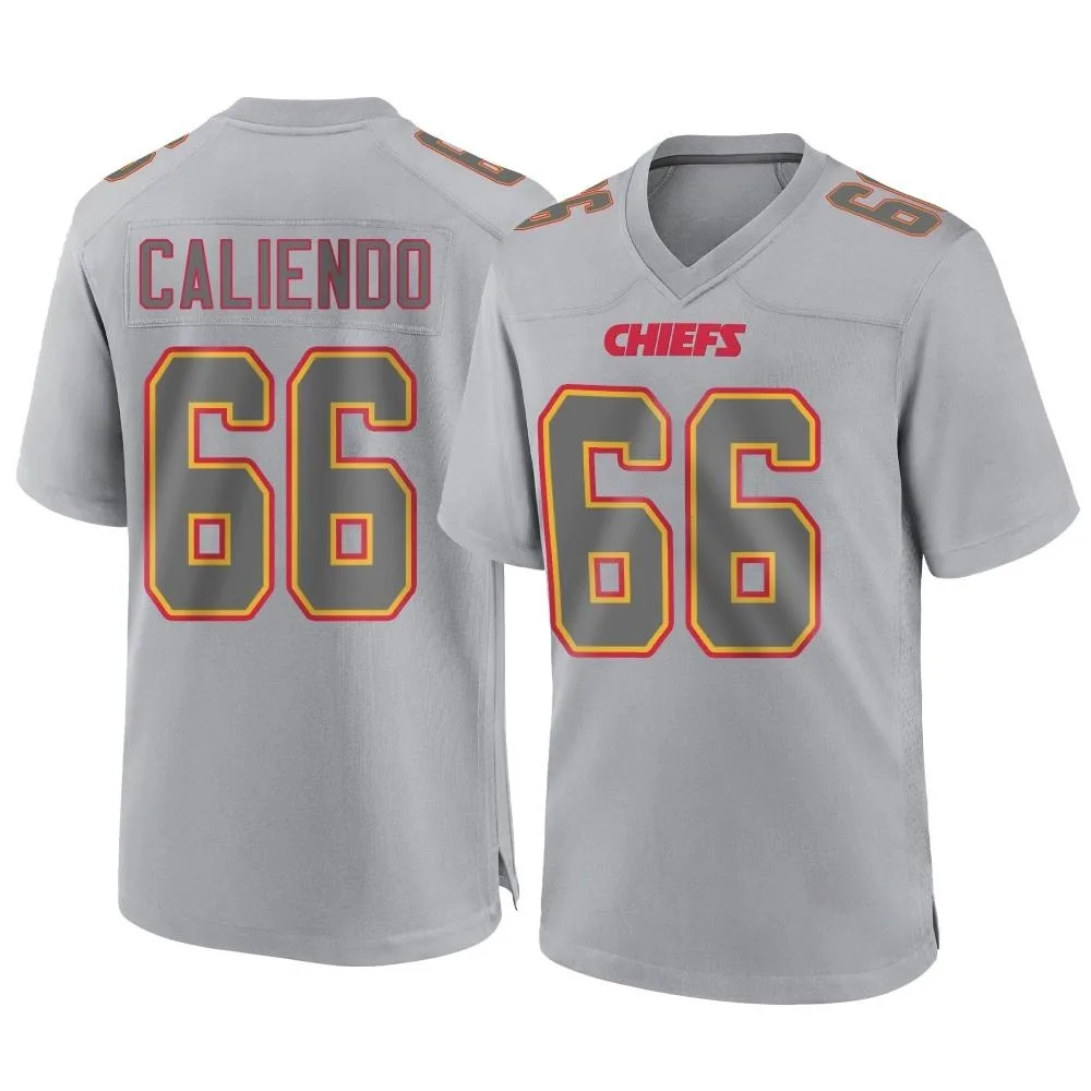 Men's Kansas City Chiefs Mike Caliendo Nike Atmosphere Fashion Game Gray Jersey Men's Kansas City Chiefs Mike Caliendo Nike Atmosphere Fashion Game Gray Jersey