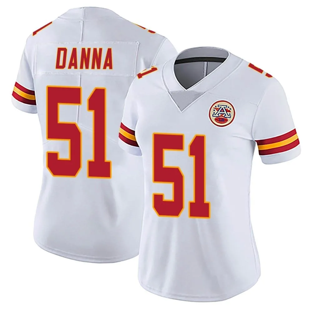 Women's Kansas City Chiefs Mike Danna Nike Vapor Untouchable Limited White Jersey Women's Kansas City Chiefs Mike Danna Nike Vapor Untouchable Limited White Jersey