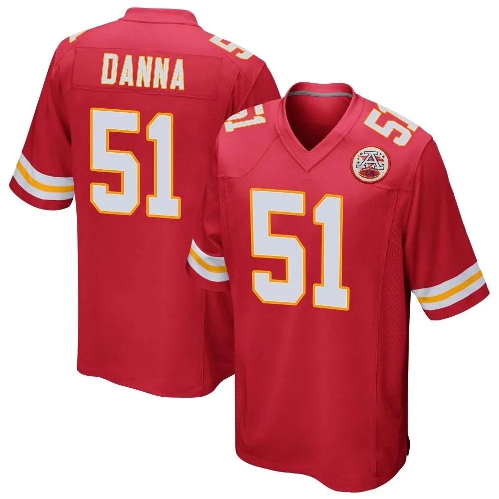 Youth Kansas City Chiefs Mike Danna Nike Team Color Game Red Jersey Youth Kansas City Chiefs Mike Danna Nike Team Color Game Red Jersey