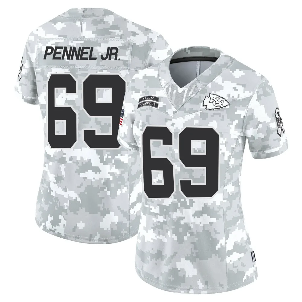 Women's Kansas City Chiefs Mike Pennel Jr. Nike 2024 Salute to Service Limited Arctic Camo Jersey Women's Kansas City Chiefs Mike Pennel Jr. Nike 2024 Salute to Service Limited Arctic Camo Jersey