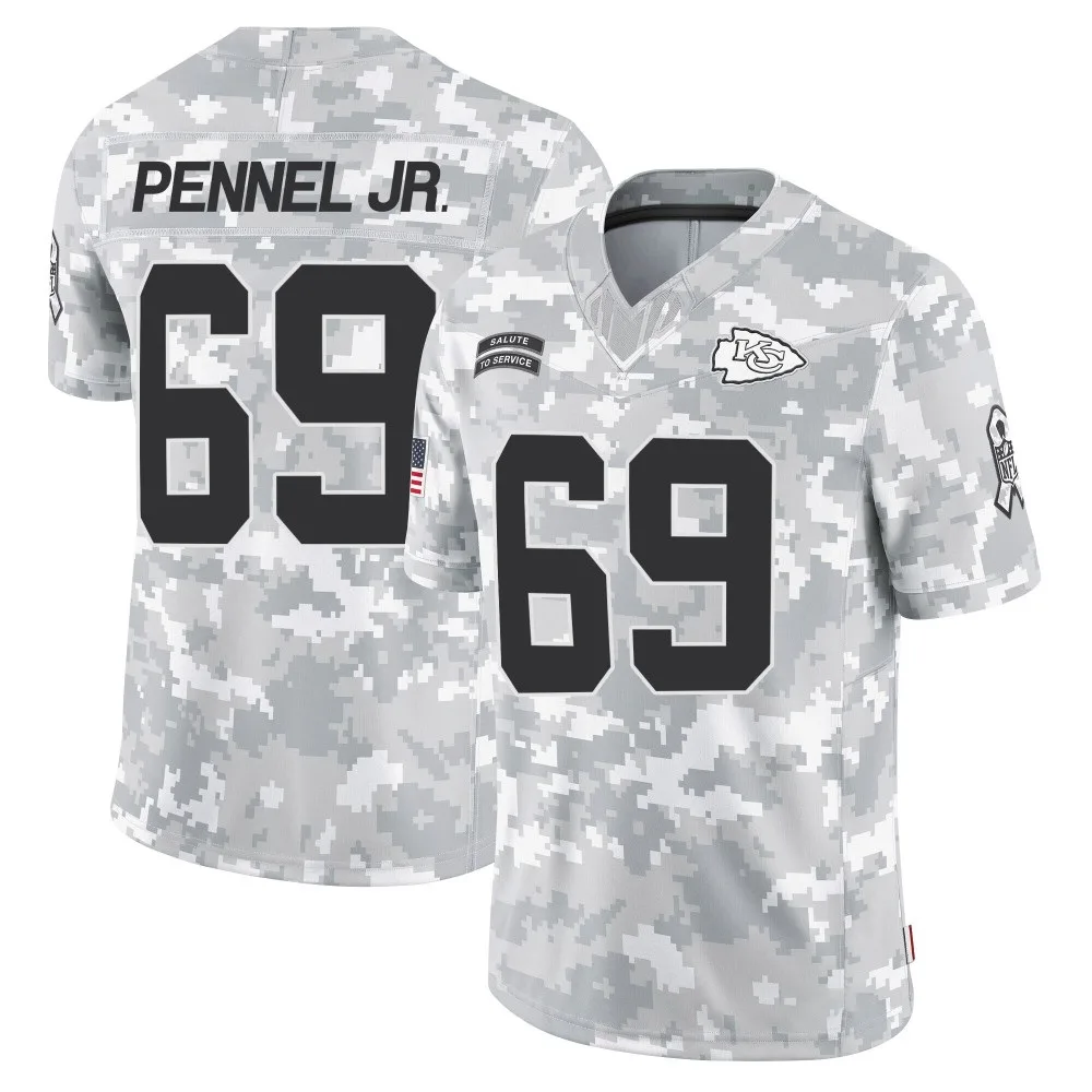 Youth Kansas City Chiefs Mike Pennel Jr. Nike 2024 Salute to Service Limited Arctic Camo Jersey Youth Kansas City Chiefs Mike Pennel Jr. Nike 2024 Salute to Service Limited Arctic Camo Jersey