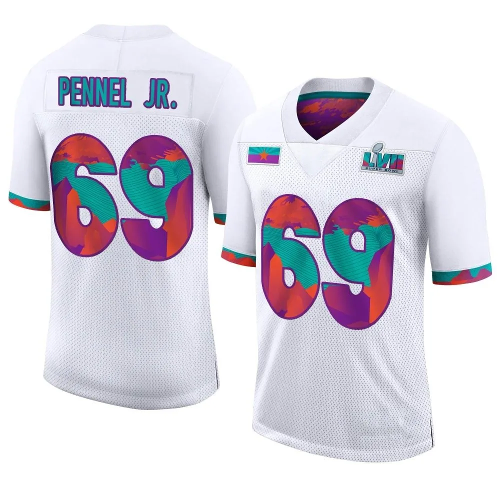 Youth Kansas City Chiefs Mike Pennel Jr. Nike Super Bowl LVII Limited White Jersey Youth Kansas City Chiefs Mike Pennel Jr. Nike Super Bowl LVII Limited White Jersey