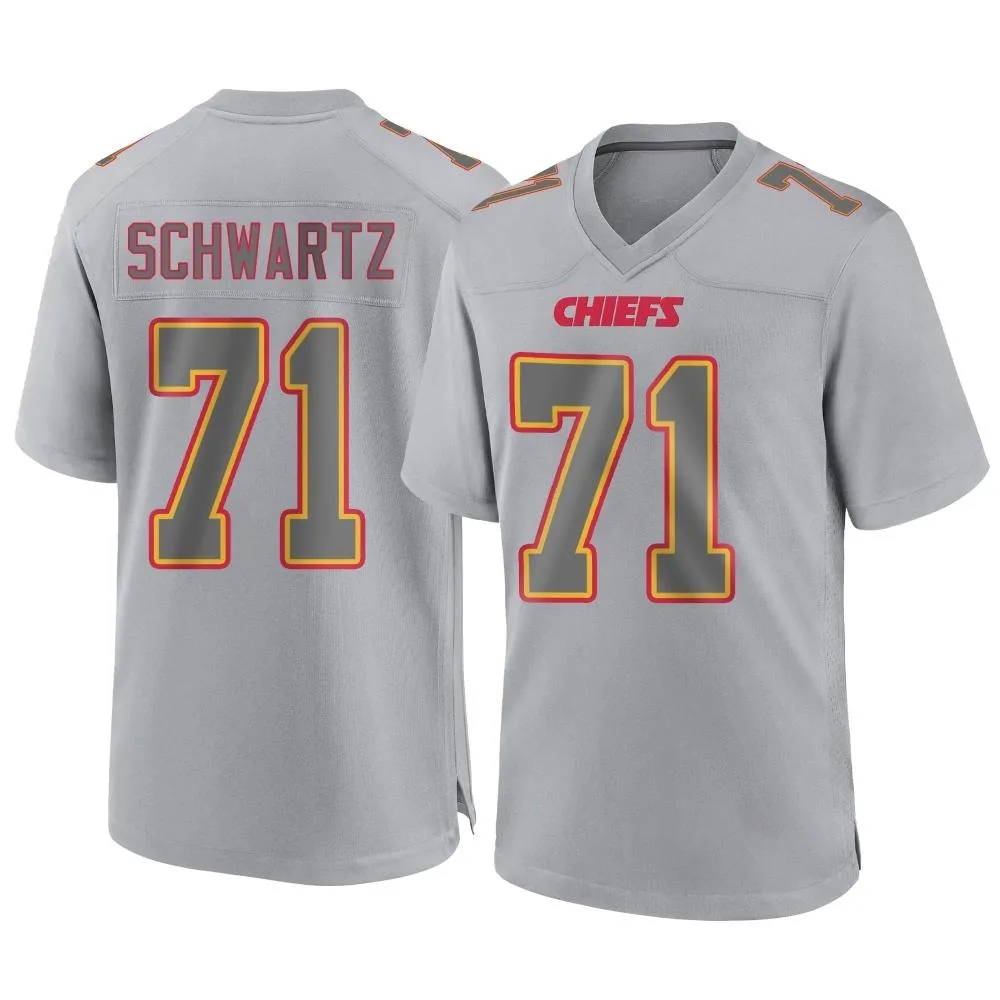 Men's Kansas City Chiefs Mitchell Schwartz Nike Atmosphere Fashion Game Gray Jersey Men's Kansas City Chiefs Mitchell Schwartz Nike Atmosphere Fashion Game Gray Jersey