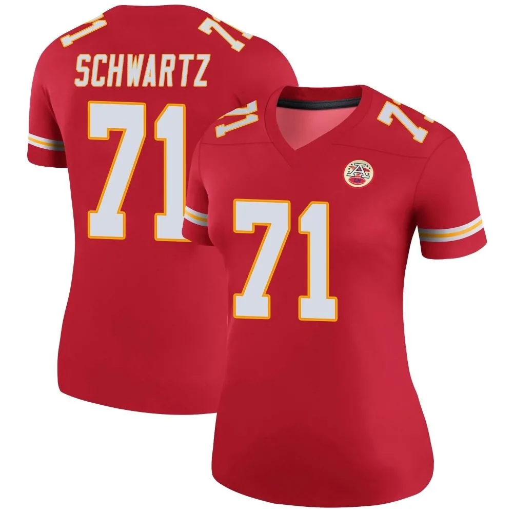 Women's Kansas City Chiefs Mitchell Schwartz Nike Color Rush Legend Red Jersey Women's Kansas City Chiefs Mitchell Schwartz Nike Color Rush Legend Red Jersey