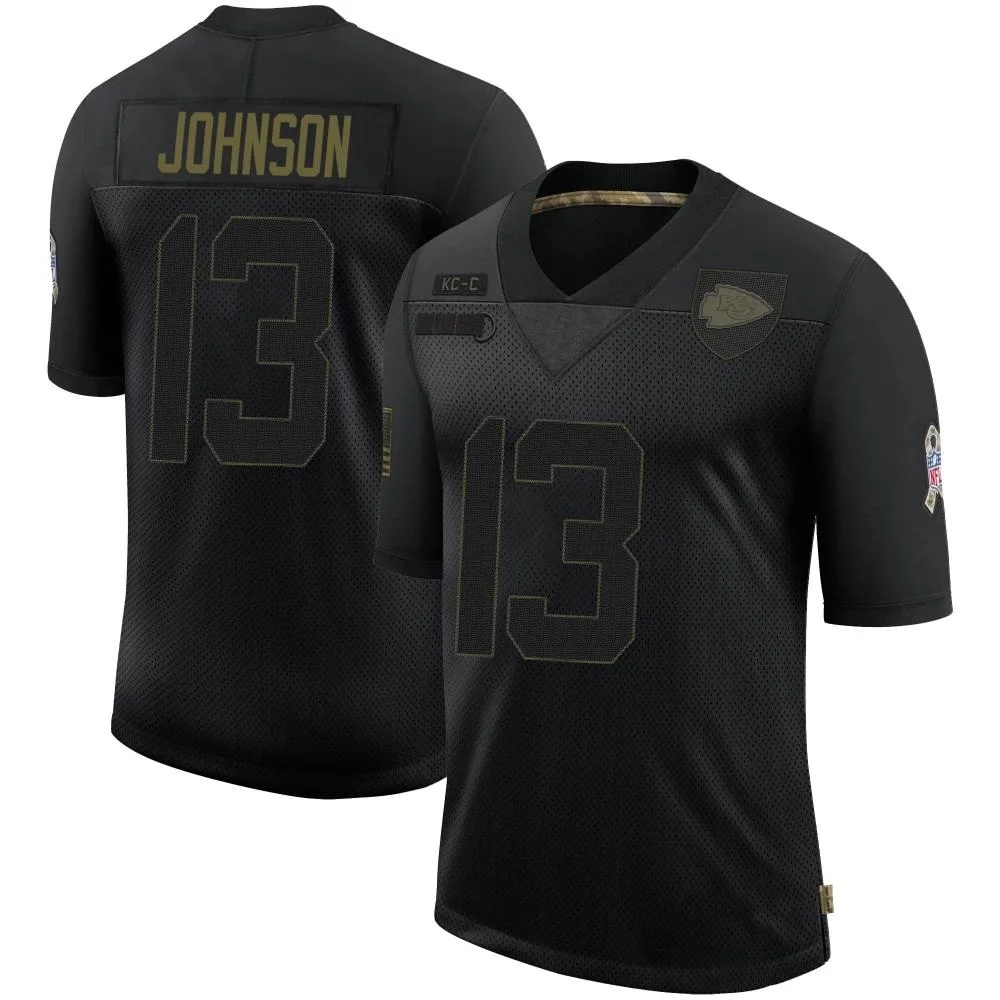 Men's Kansas City Chiefs Nazeeh Johnson Nike 2020 Salute To Service Limited Black Jersey Men's Kansas City Chiefs Nazeeh Johnson Nike 2020 Salute To Service Limited Black Jersey