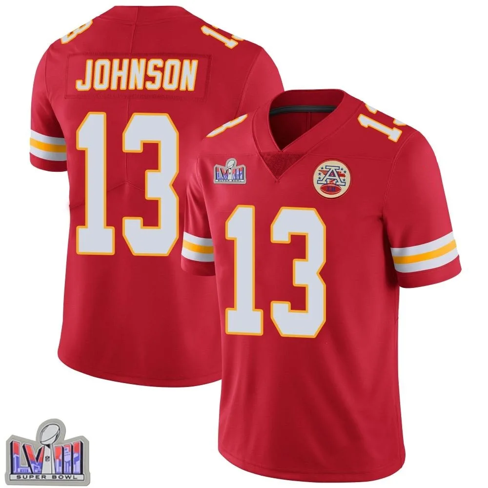 Youth Kansas City Chiefs Nazeeh Johnson Nike Team Color Vapor Untouchable Super Bowl LVIII Patch Limited Red Jersey Youth Kansas City Chiefs Nazeeh Johnson Nike Team Color Vapor Untouchable Super Bowl LVIII Patch Limited Red Jersey