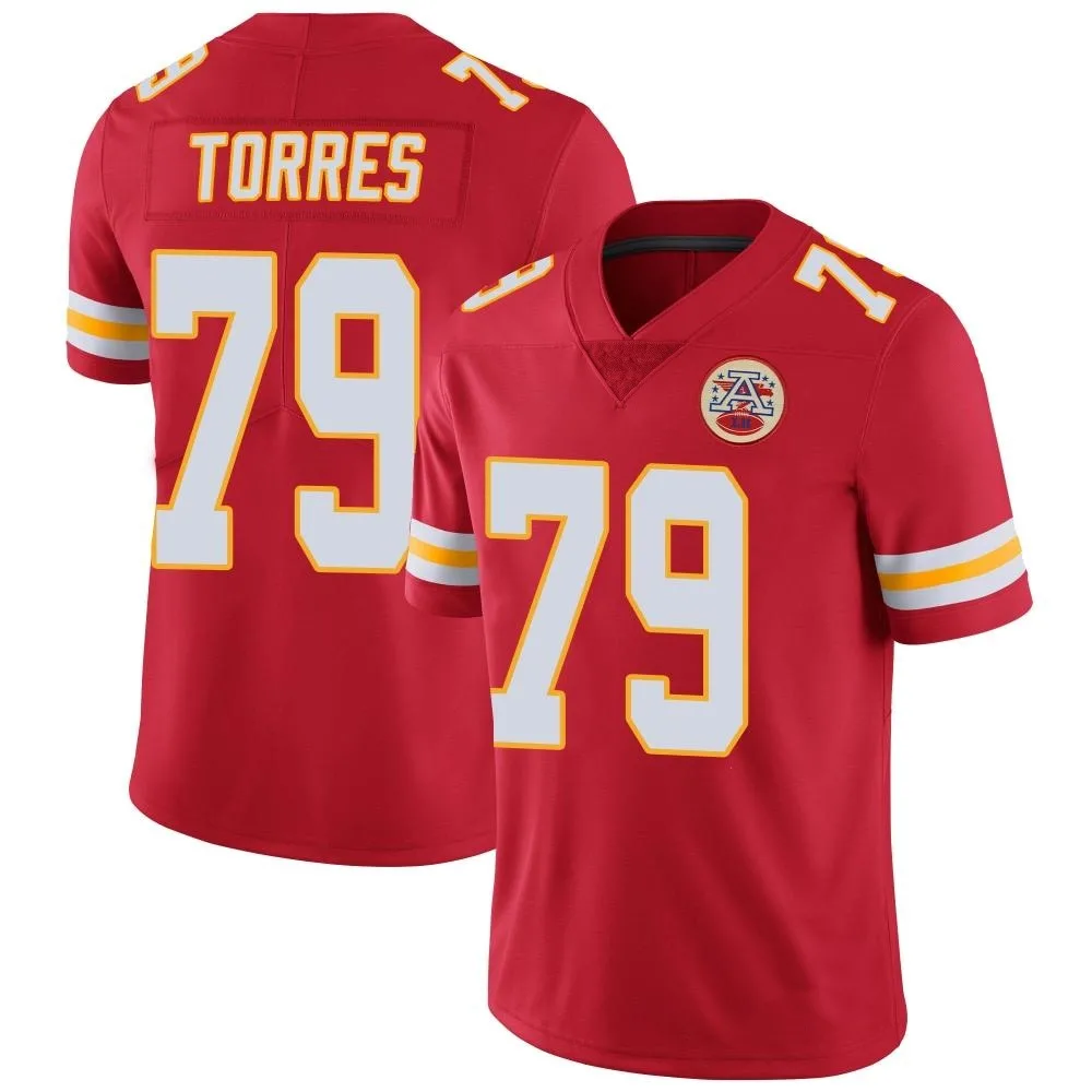 Men's Kansas City Chiefs Nick Torres Nike Team Color Vapor Untouchable Limited Red Jersey