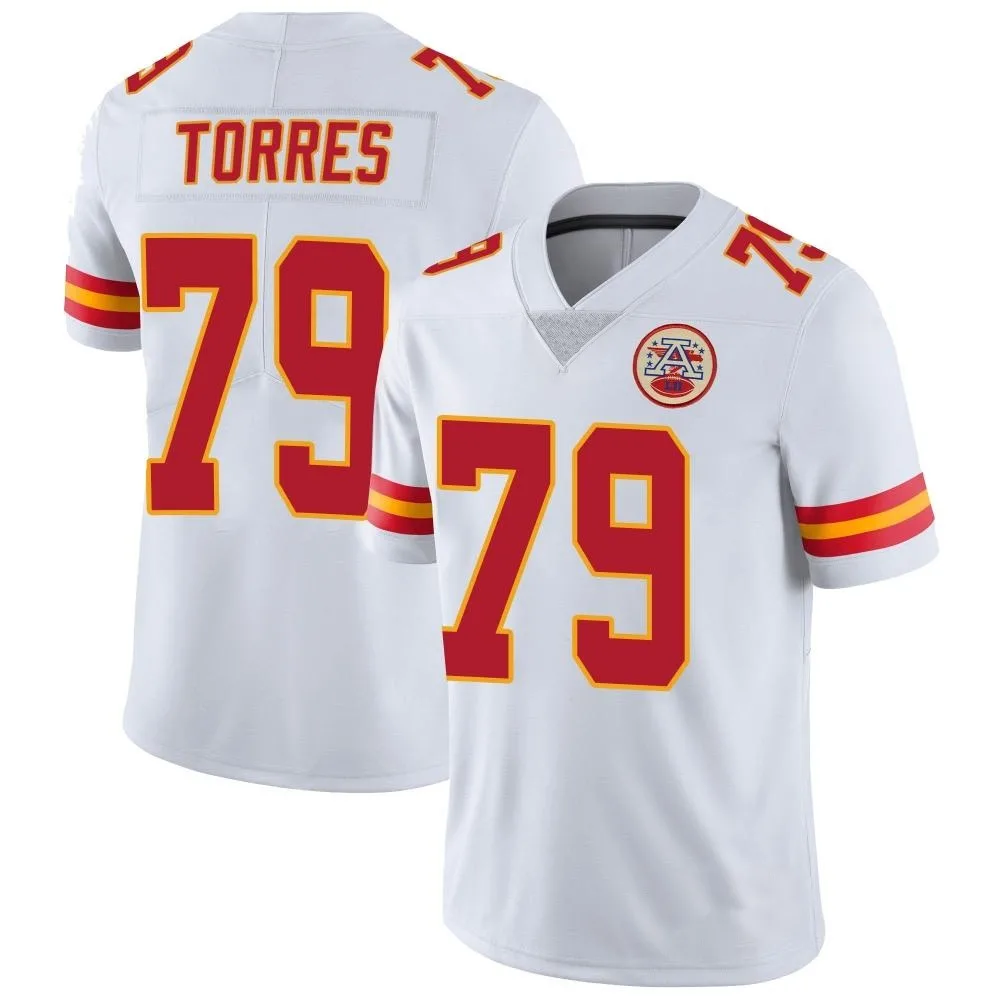 Men's Kansas City Chiefs Nick Torres Nike Vapor Untouchable Limited White Jersey Men's Kansas City Chiefs Nick Torres Nike Vapor Untouchable Limited White Jersey