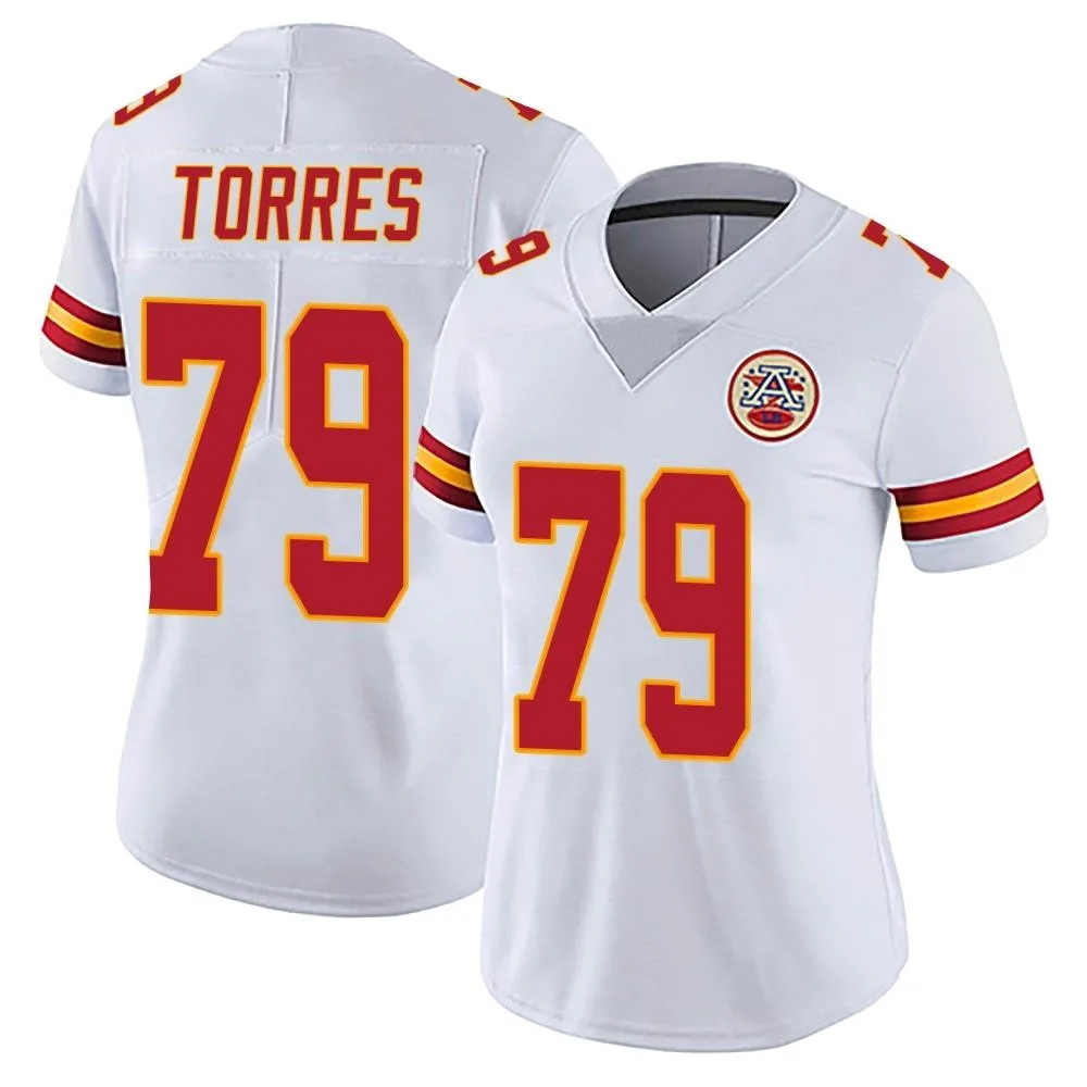 Women's Kansas City Chiefs Nick Torres Nike Vapor Untouchable Limited White Jersey Women's Kansas City Chiefs Nick Torres Nike Vapor Untouchable Limited White Jersey