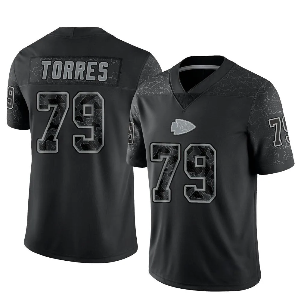 Youth Kansas City Chiefs Nick Torres Nike Reflective Limited Black Jersey Youth Kansas City Chiefs Nick Torres Nike Reflective Limited Black Jersey