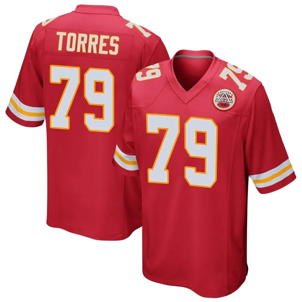 Youth Kansas City Chiefs Nick Torres Nike Team Color Game Red Jersey Youth Kansas City Chiefs Nick Torres Nike Team Color Game Red Jersey