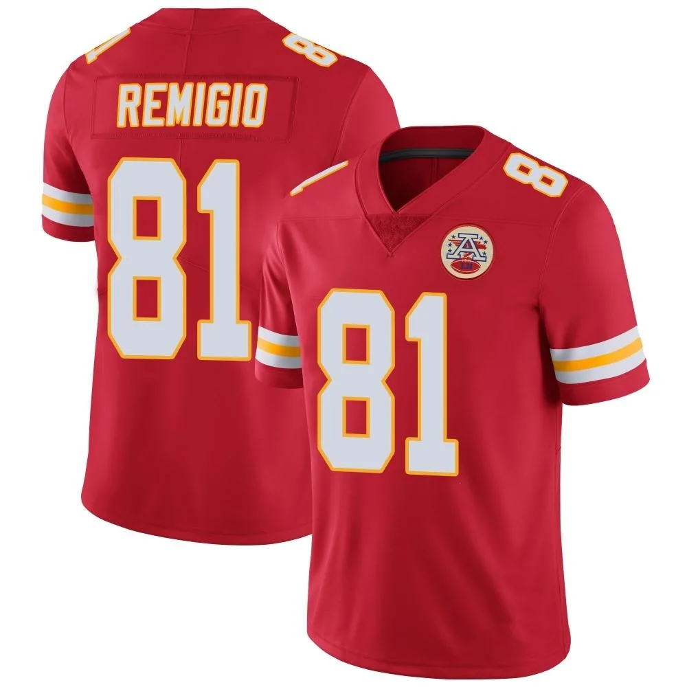 Men's Kansas City Chiefs Nikko Remigio Nike Team Color Vapor Untouchable Limited Red Jersey Men's Kansas City Chiefs Nikko Remigio Nike Team Color Vapor Untouchable Limited Red Jersey