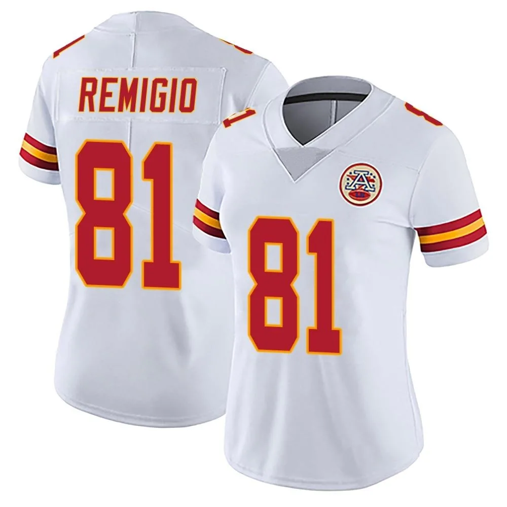 Women's Kansas City Chiefs Nikko Remigio Nike Vapor Untouchable Limited White Jersey Women's Kansas City Chiefs Nikko Remigio Nike Vapor Untouchable Limited White Jersey