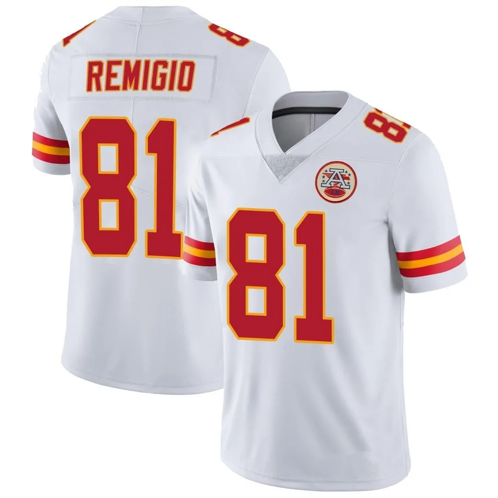 Youth Kansas City Chiefs Nikko Remigio Nike Vapor Untouchable Limited White Jersey Youth Kansas City Chiefs Nikko Remigio Nike Vapor Untouchable Limited White Jersey