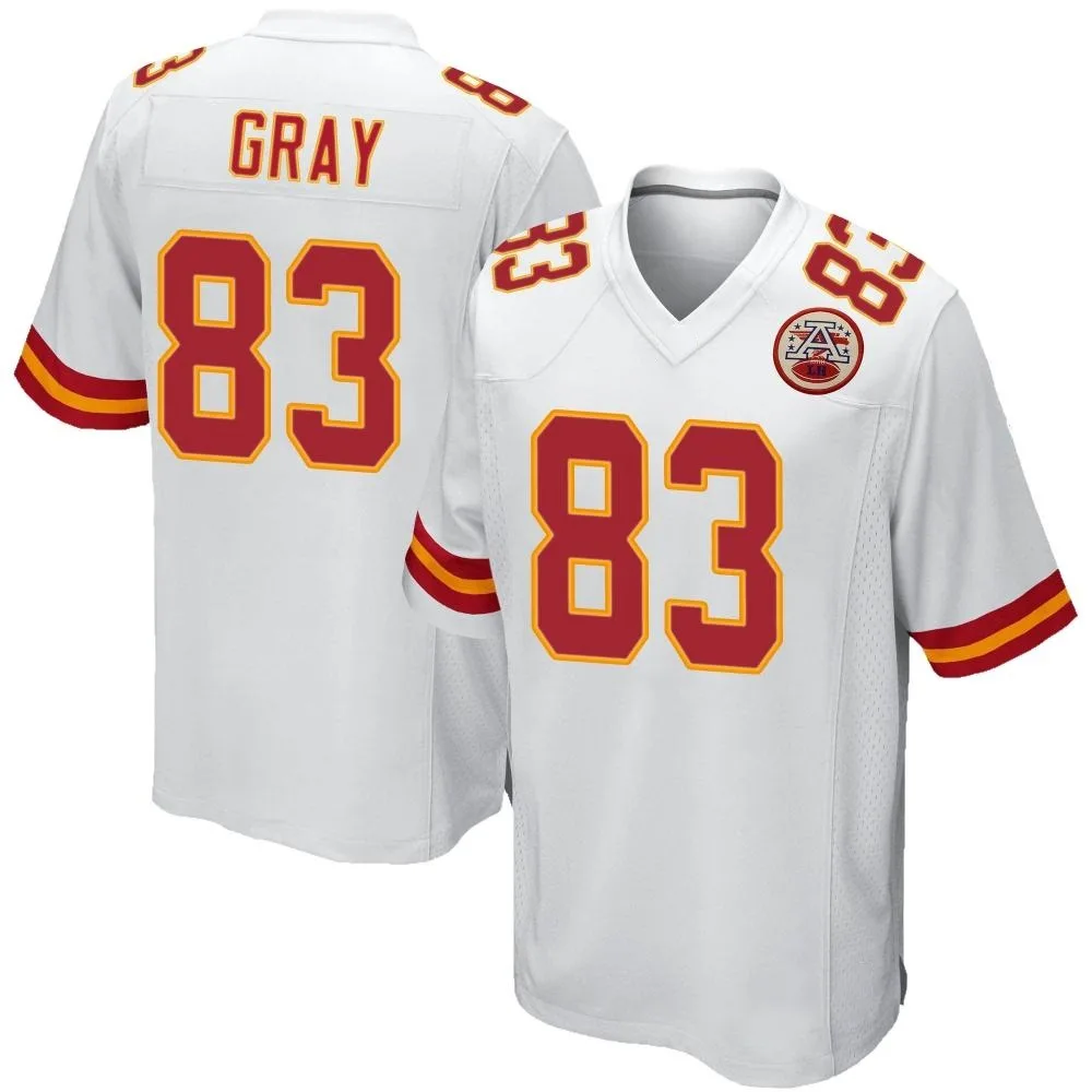 Men's Kansas City Chiefs Noah Gray Nike Game White Jersey Men's Kansas City Chiefs Noah Gray Nike Game White Jersey