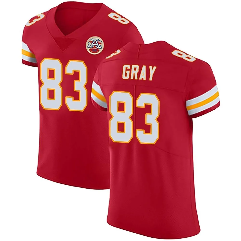 Men's Kansas City Chiefs Noah Gray Nike Team Color Vapor Untouchable Elite Red Jersey Men's Kansas City Chiefs Noah Gray Nike Team Color Vapor Untouchable Elite Red Jersey