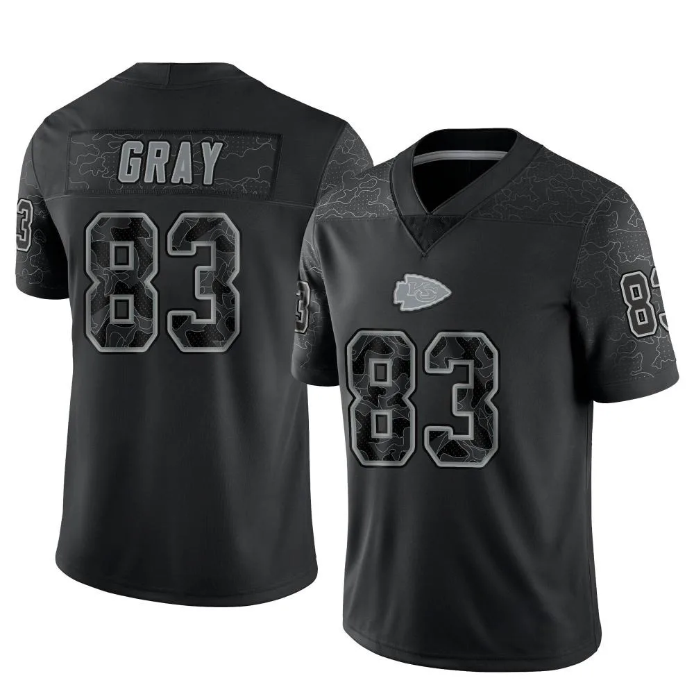 Youth Kansas City Chiefs Noah Gray Nike Reflective Limited Black Jersey Youth Kansas City Chiefs Noah Gray Nike Reflective Limited Black Jersey