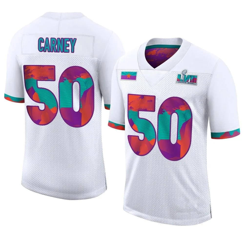 Men's Kansas City Chiefs Owen Carney Nike Super Bowl LVII Limited White Jersey Men's Kansas City Chiefs Owen Carney Nike Super Bowl LVII Limited White Jersey