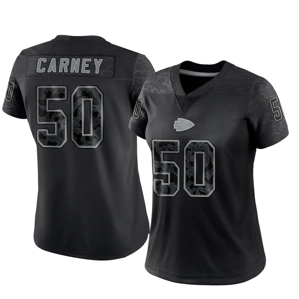 Women's Kansas City Chiefs Owen Carney Nike Reflective Limited Black Jersey Women's Kansas City Chiefs Owen Carney Nike Reflective Limited Black Jersey
