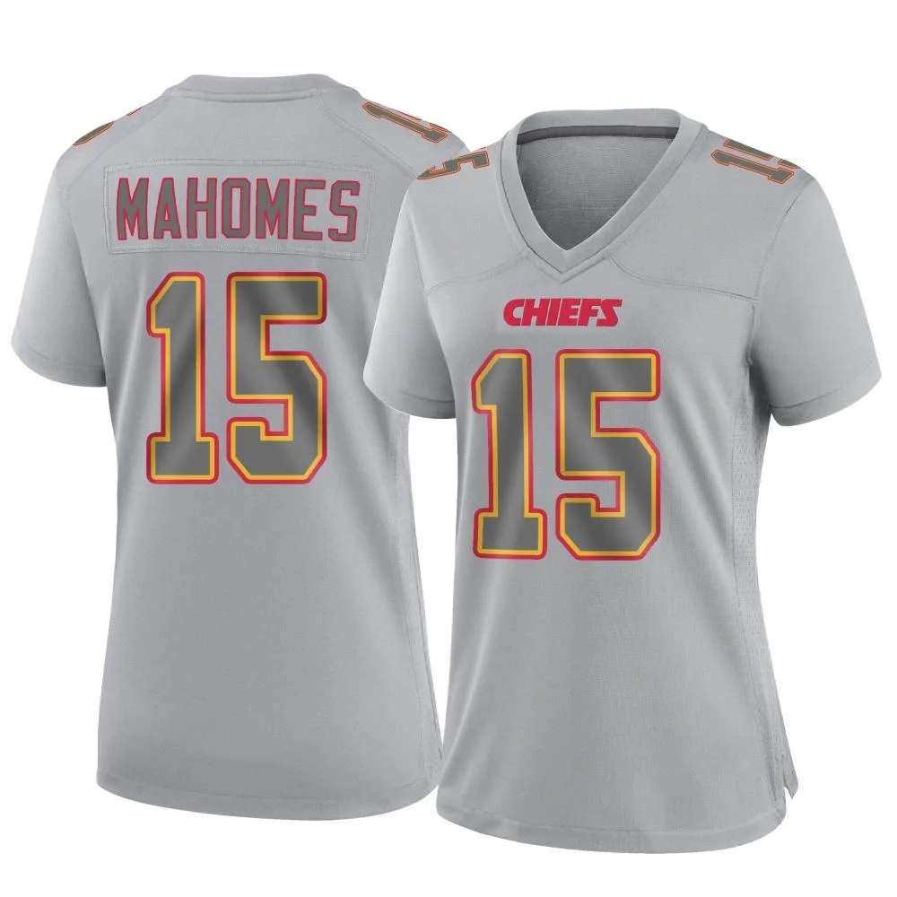 Women's Kansas City Chiefs Patrick Mahomes Nike Atmosphere Fashion Game Gray Jersey Women's Kansas City Chiefs Patrick Mahomes Nike Atmosphere Fashion Game Gray Jersey