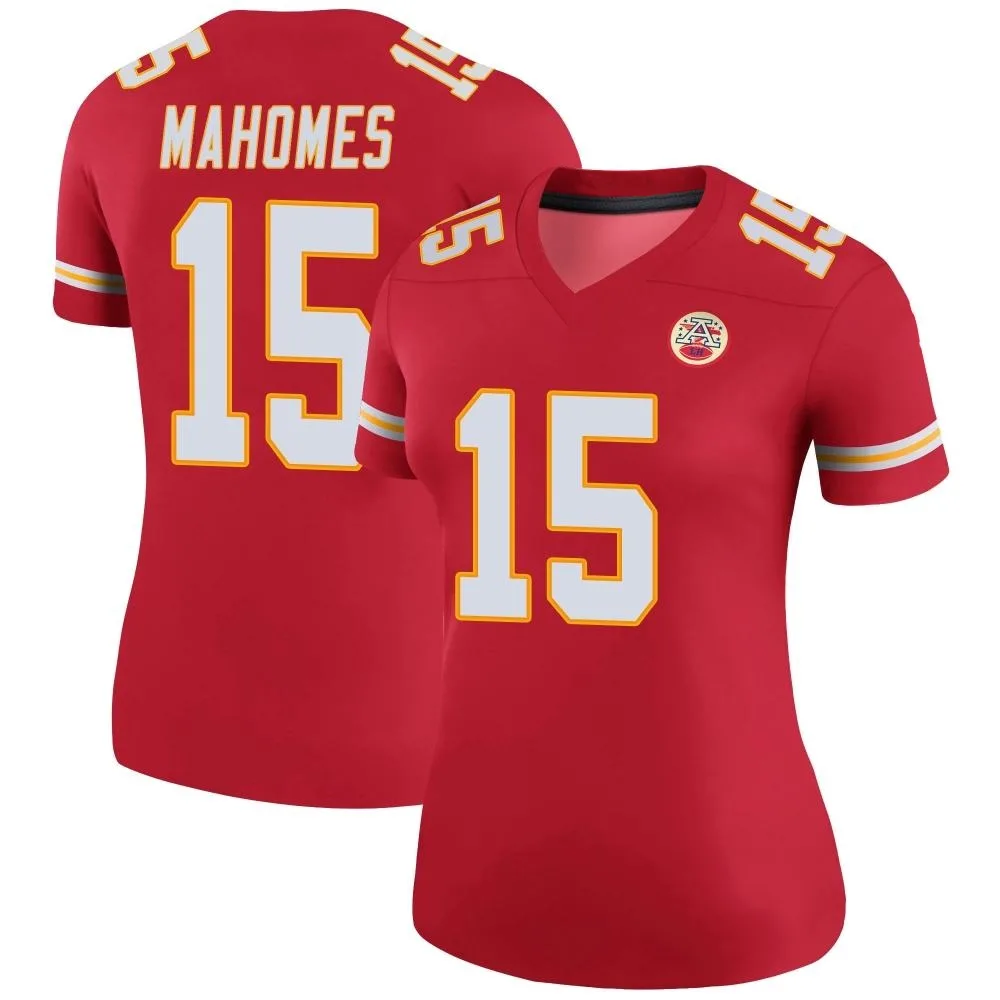 Women's Kansas City Chiefs Patrick Mahomes Nike Color Rush Legend Red Jersey Women's Kansas City Chiefs Patrick Mahomes Nike Color Rush Legend Red Jersey