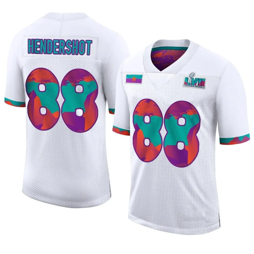 Men's Kansas City Chiefs Peyton Hendershot Nike Super Bowl LVII Limited White Jersey Men's Kansas City Chiefs Peyton Hendershot Nike Super Bowl LVII Limited White Jersey