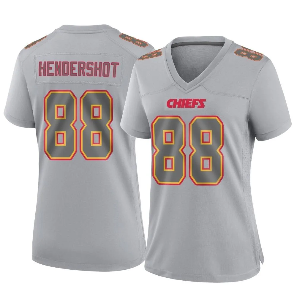 Women's Kansas City Chiefs Peyton Hendershot Nike Atmosphere Fashion Game Gray Jersey Women's Kansas City Chiefs Peyton Hendershot Nike Atmosphere Fashion Game Gray Jersey