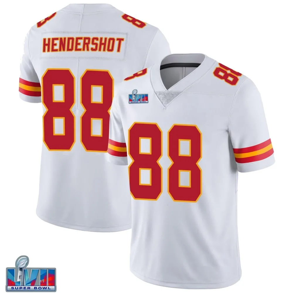 Youth Kansas City Chiefs Peyton Hendershot Nike Vapor Untouchable Super Bowl LVII Patch Limited White Jersey Youth Kansas City Chiefs Peyton Hendershot Nike Vapor Untouchable Super Bowl LVII Patch Limited White Jersey
