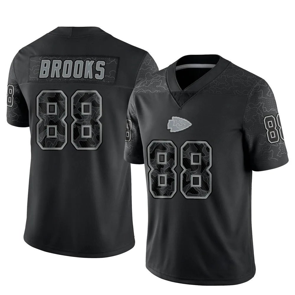 Men's Kansas City Chiefs Phillip Brooks Nike Reflective Limited Black Jersey Men's Kansas City Chiefs Phillip Brooks Nike Reflective Limited Black Jersey