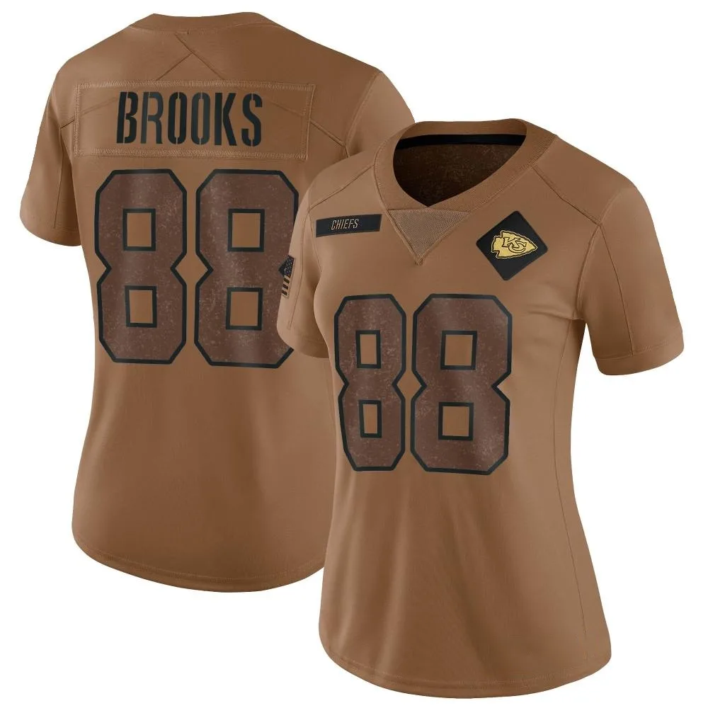 Women's Kansas City Chiefs Phillip Brooks Nike 2023 Salute To Service Limited Brown Jersey Women's Kansas City Chiefs Phillip Brooks Nike 2023 Salute To Service Limited Brown Jersey