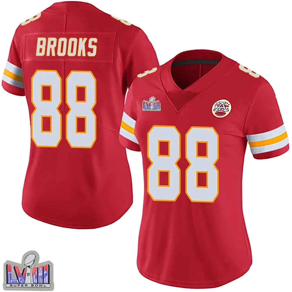 Women's Kansas City Chiefs Phillip Brooks Nike Team Color Vapor Untouchable Super Bowl LVIII Patch Limited Red Jersey Women's Kansas City Chiefs Phillip Brooks Nike Team Color Vapor Untouchable Super Bowl LVIII Patch Limited Red Jersey