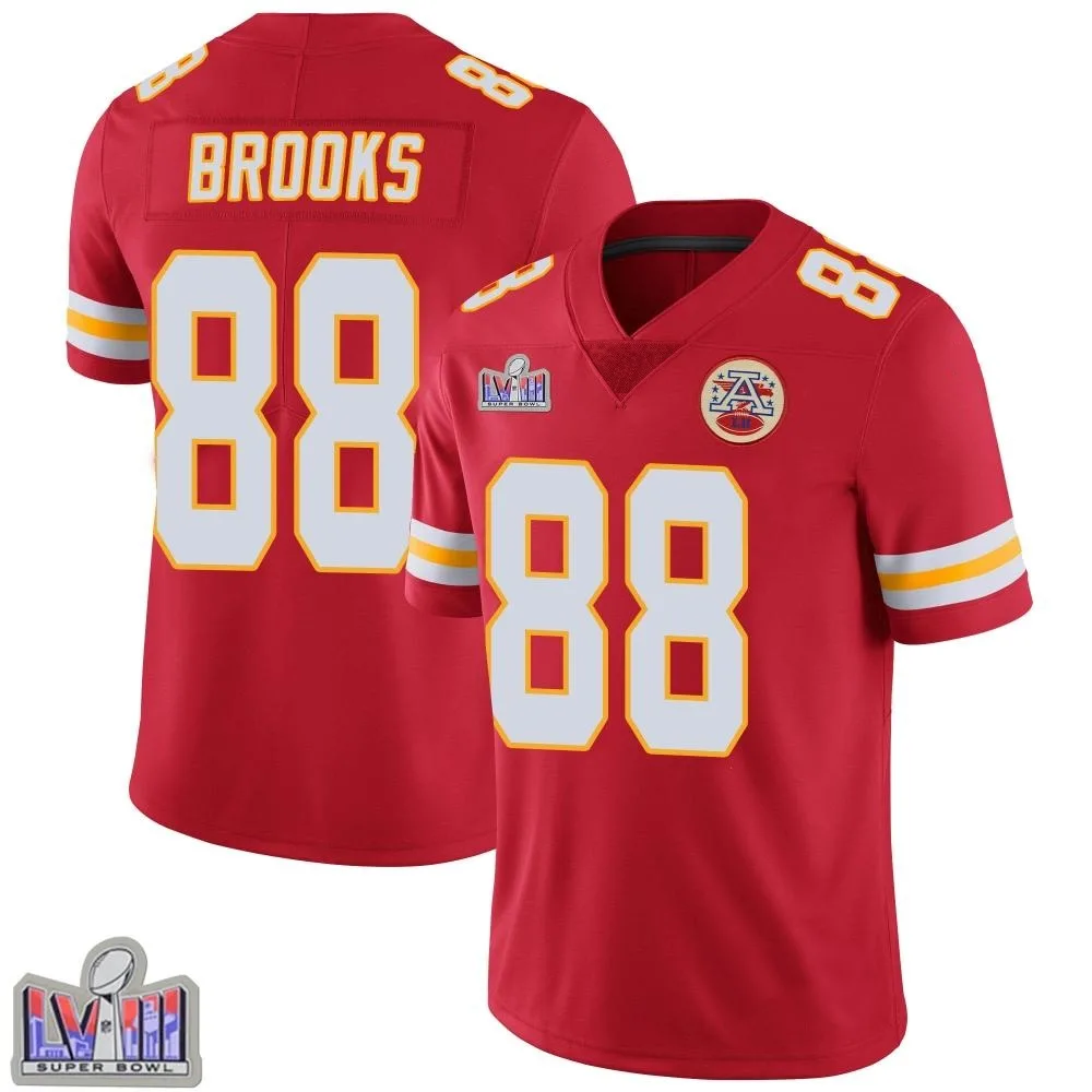 Youth Kansas City Chiefs Phillip Brooks Nike Team Color Vapor Untouchable Super Bowl LVIII Patch Limited Red Jersey Youth Kansas City Chiefs Phillip Brooks Nike Team Color Vapor Untouchable Super Bowl LVIII Patch Limited Red Jersey