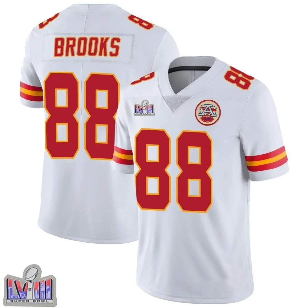 Youth Kansas City Chiefs Phillip Brooks Nike Vapor Untouchable Super Bowl LVIII Patch Limited White Jersey Youth Kansas City Chiefs Phillip Brooks Nike Vapor Untouchable Super Bowl LVIII Patch Limited White Jersey