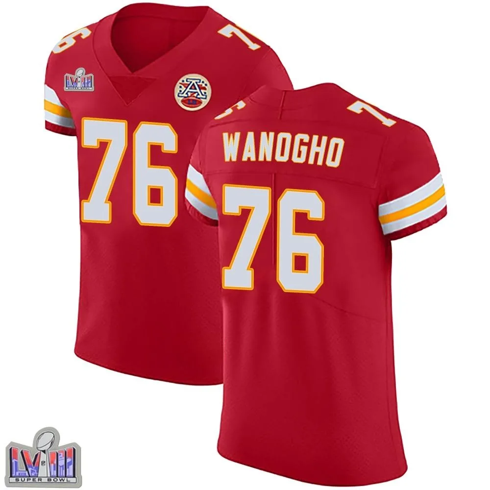 Men's Kansas City Chiefs Prince Tega Wanogho Nike Team Color Vapor Untouchable Super Bowl LVIII Patch Elite Red Jersey Men's Kansas City Chiefs Prince Tega Wanogho Nike Team Color Vapor Untouchable Super Bowl LVIII Patch Elite Red Jersey