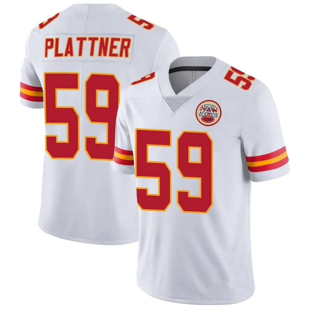 Men's Kansas City Chiefs Randen Plattner Nike Vapor Untouchable Limited White Jersey Men's Kansas City Chiefs Randen Plattner Nike Vapor Untouchable Limited White Jersey