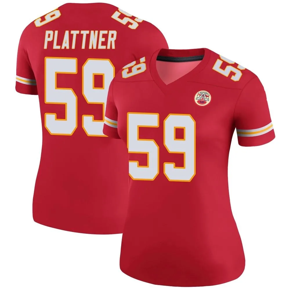 Women's Kansas City Chiefs Randen Plattner Nike Color Rush Legend Red Jersey Women's Kansas City Chiefs Randen Plattner Nike Color Rush Legend Red Jersey