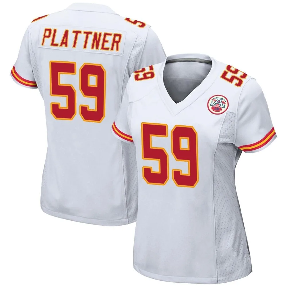Women's Kansas City Chiefs Randen Plattner Nike Game White Jersey Women's Kansas City Chiefs Randen Plattner Nike Game White Jersey