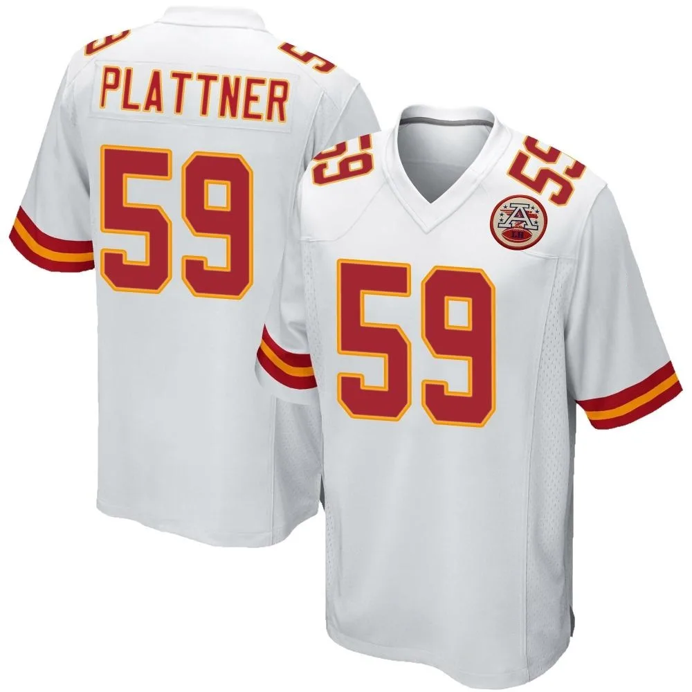 Youth Kansas City Chiefs Randen Plattner Nike Game White Jersey Youth Kansas City Chiefs Randen Plattner Nike Game White Jersey