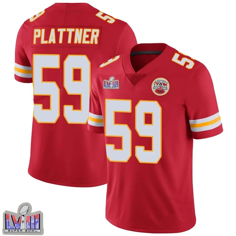 Youth Kansas City Chiefs Randen Plattner Nike Team Color Vapor Untouchable Super Bowl LVIII Patch Limited Red Jersey Youth Kansas City Chiefs Randen Plattner Nike Team Color Vapor Untouchable Super Bowl LVIII Patch Limited Red Jersey
