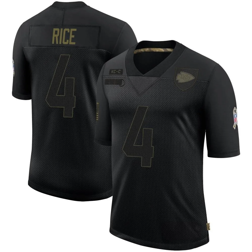 Youth Kansas City Chiefs Rashee Rice Nike 2020 Salute To Service Limited Black Jersey Youth Kansas City Chiefs Rashee Rice Nike 2020 Salute To Service Limited Black Jersey