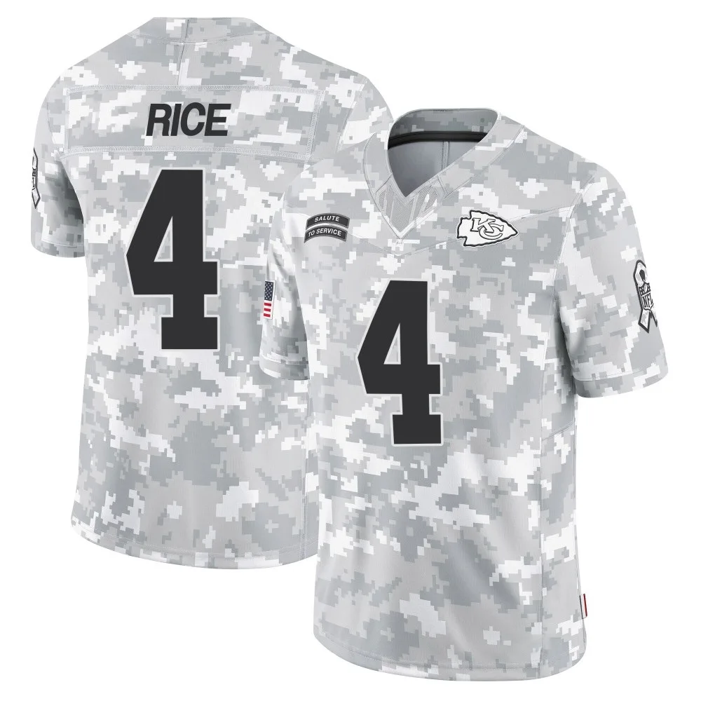 Youth Kansas City Chiefs Rashee Rice Nike 2024 Salute to Service Limited Arctic Camo Jersey Youth Kansas City Chiefs Rashee Rice Nike 2024 Salute to Service Limited Arctic Camo Jersey