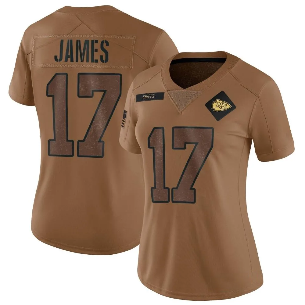 Women's Kansas City Chiefs Richie James Nike 2023 Salute To Service Limited Brown Jersey Women's Kansas City Chiefs Richie James Nike 2023 Salute To Service Limited Brown Jersey