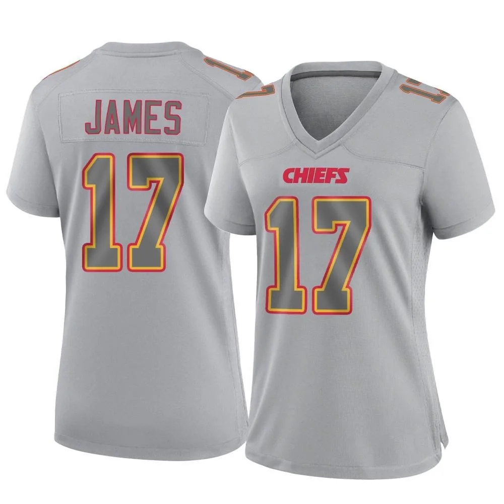 Women's Kansas City Chiefs Richie James Nike Atmosphere Fashion Game Gray Jersey Women's Kansas City Chiefs Richie James Nike Atmosphere Fashion Game Gray Jersey