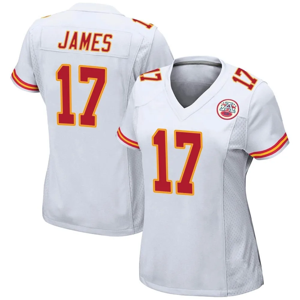 Women's Kansas City Chiefs Richie James Nike Game White Jersey Women's Kansas City Chiefs Richie James Nike Game White Jersey