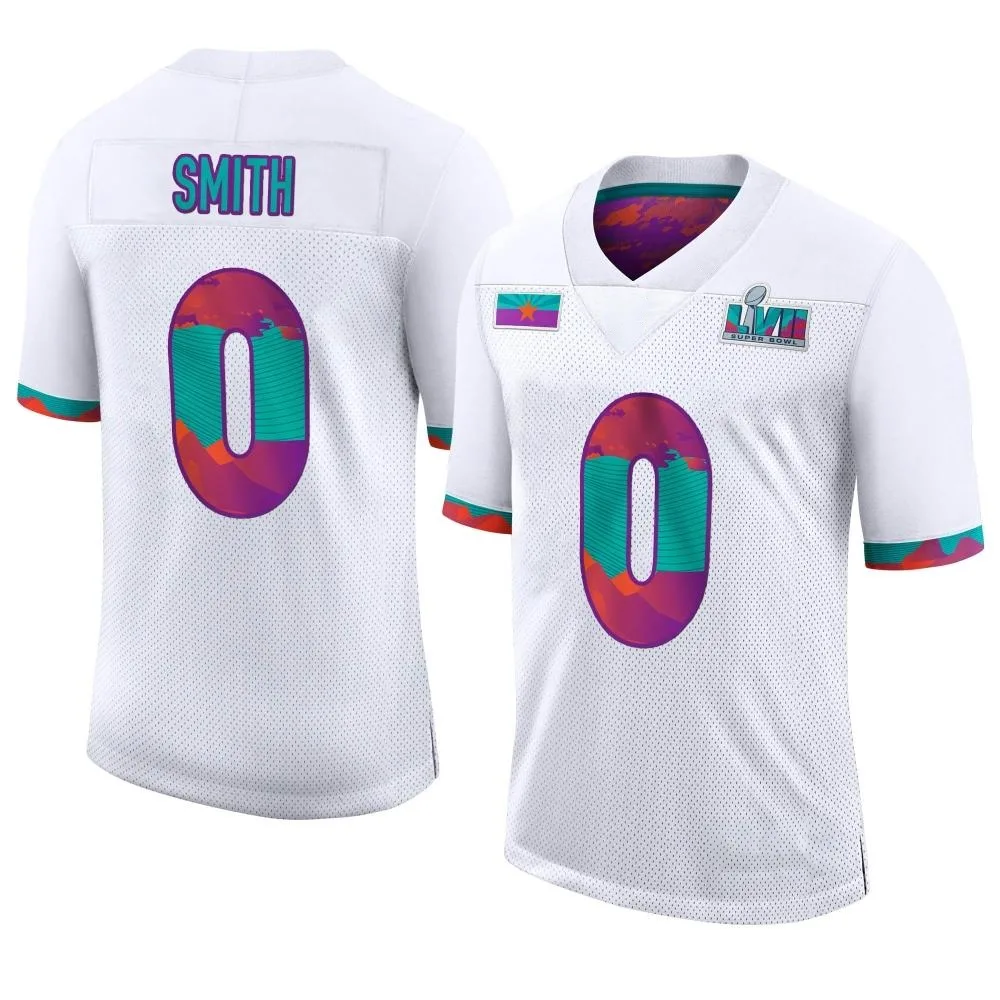 Men's Kansas City Chiefs Shi Smith Nike Super Bowl LVII Limited White Jersey Men's Kansas City Chiefs Shi Smith Nike Super Bowl LVII Limited White Jersey