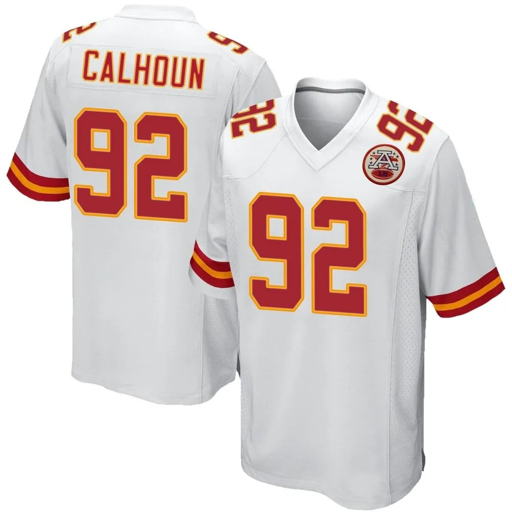 Men's Kansas City Chiefs Shilique Calhoun Nike Game White Jersey Men's Kansas City Chiefs Shilique Calhoun Nike Game White Jersey