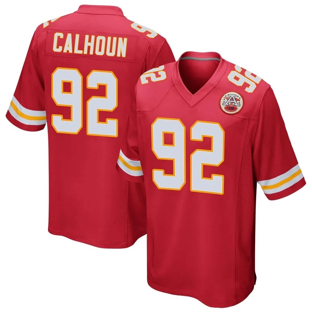 Men's Kansas City Chiefs Shilique Calhoun Nike Team Color Game Red Jersey Men's Kansas City Chiefs Shilique Calhoun Nike Team Color Game Red Jersey